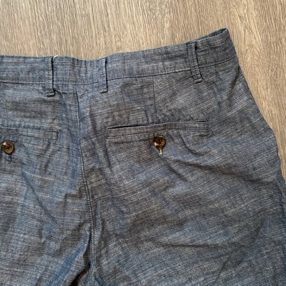 Goodfellow & CO. 7" Linden 100% cotton blue summer shorts Size 32 - Picture 6 of 6
